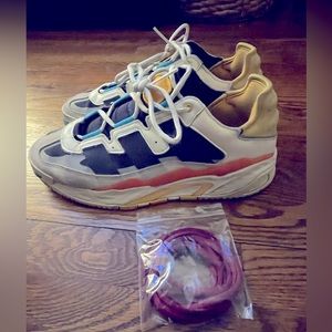 Adidas Niteball Men’s Size 10.5 Shoes - Cream White Cyan